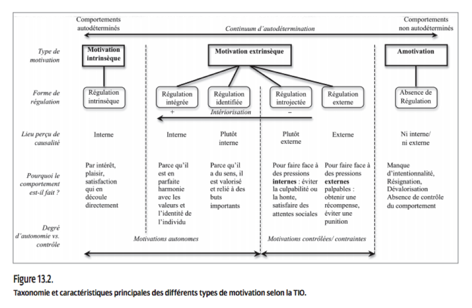 Différents types de motivation
